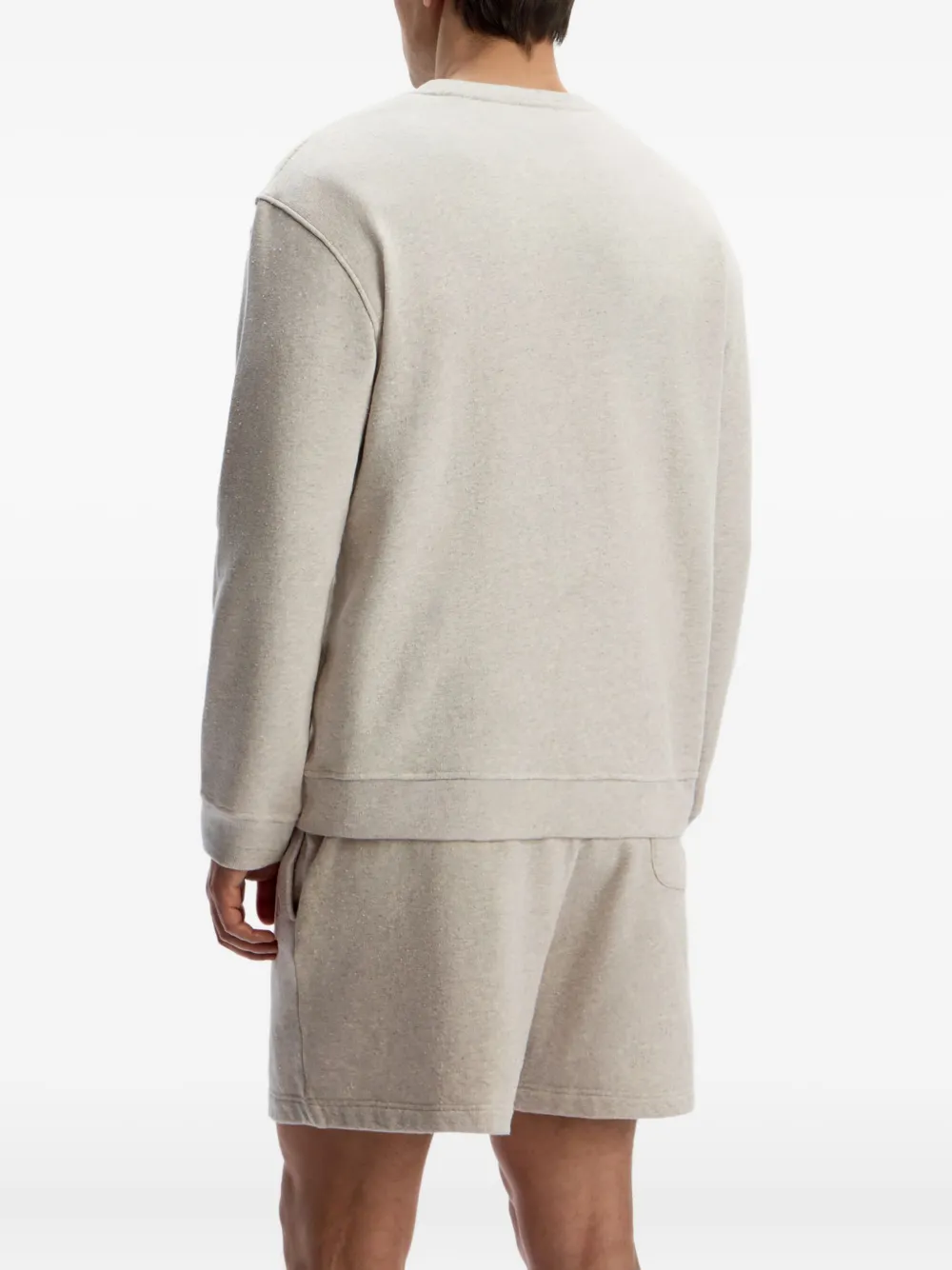 12 Storeez Crew-neck Long-sleeve Sweatshirt In Gray