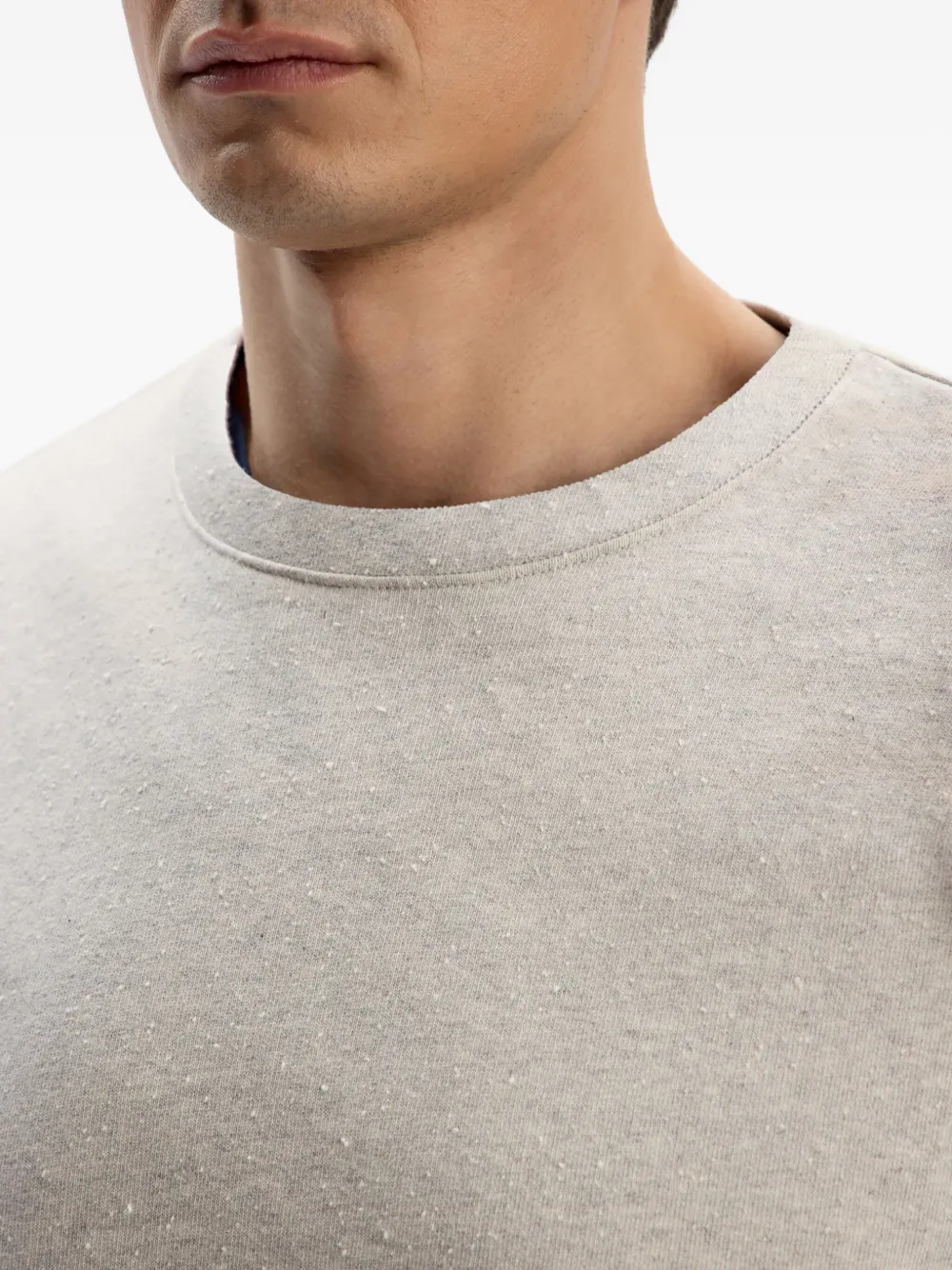 12 Storeez Crew-neck Long-sleeve Sweatshirt In Gray