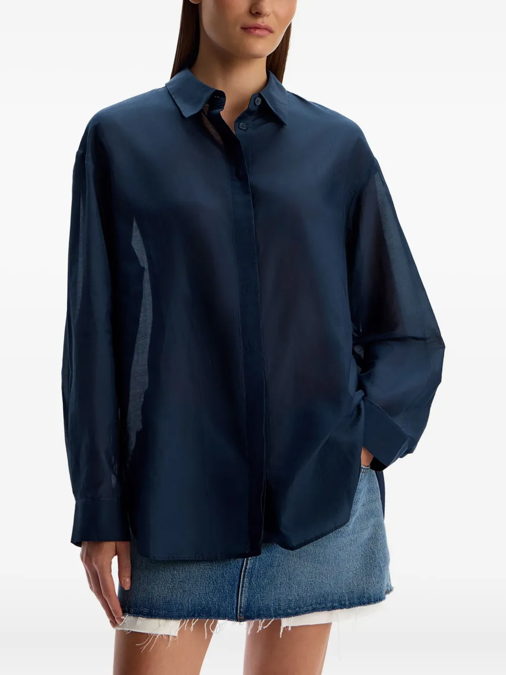 12 Storeez Button-down Shirt In Blue