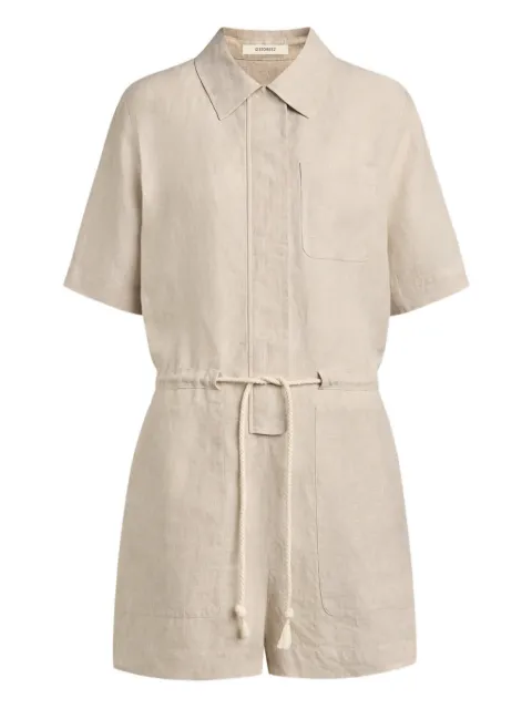 12 STOREEZ drawstring linen playsuit