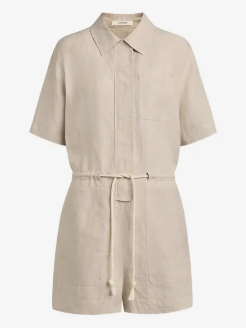 12 STOREEZ drawstring linen playsuit
