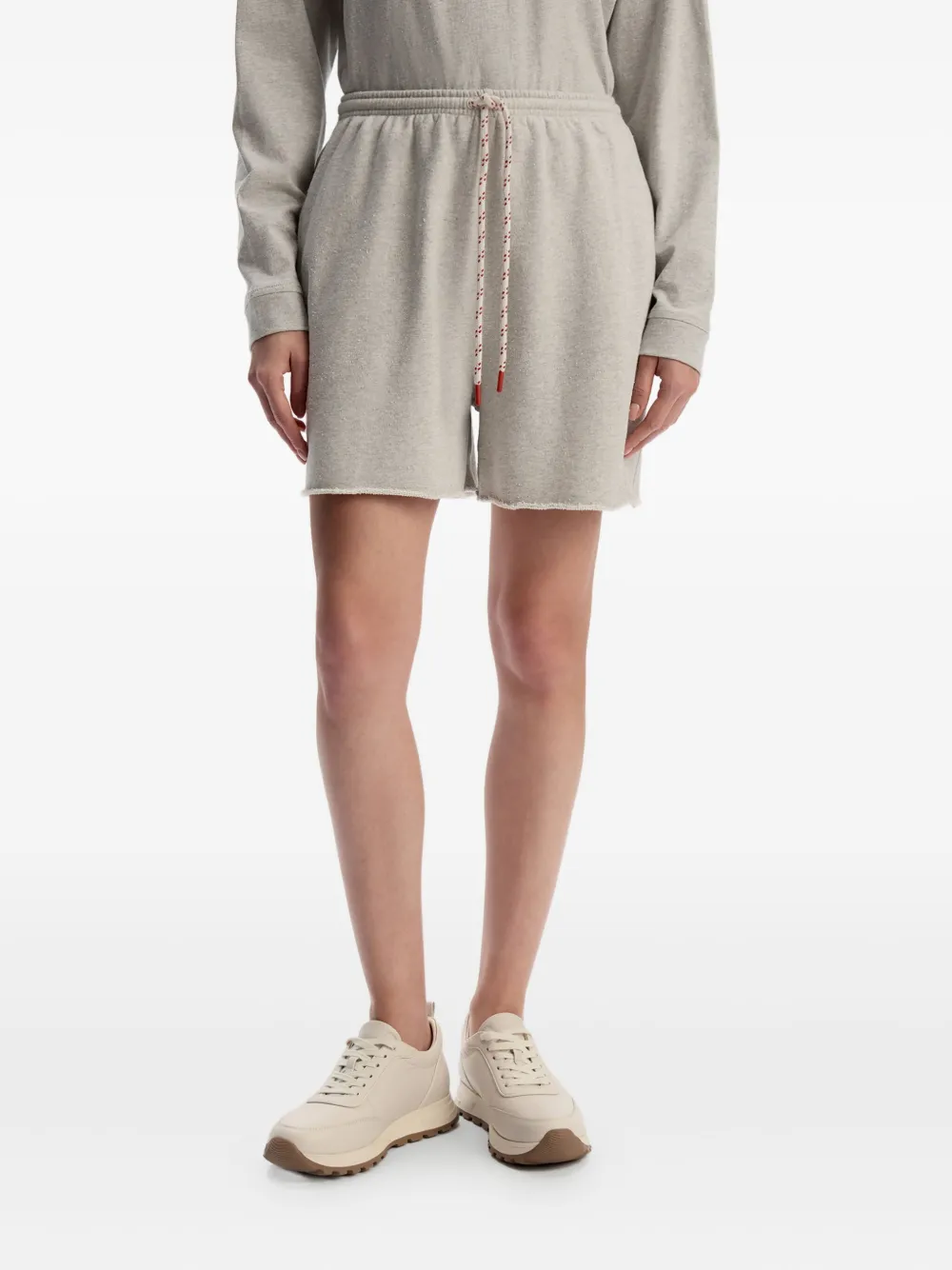 12 Storeez Cotton Shorts In Gray