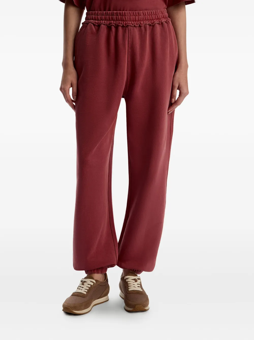 12 Storeez Elastic-waistband Trousers In Red