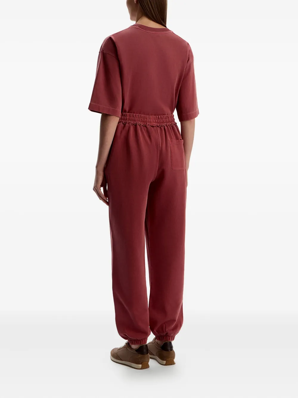 12 Storeez Elastic-waistband Trousers In Red
