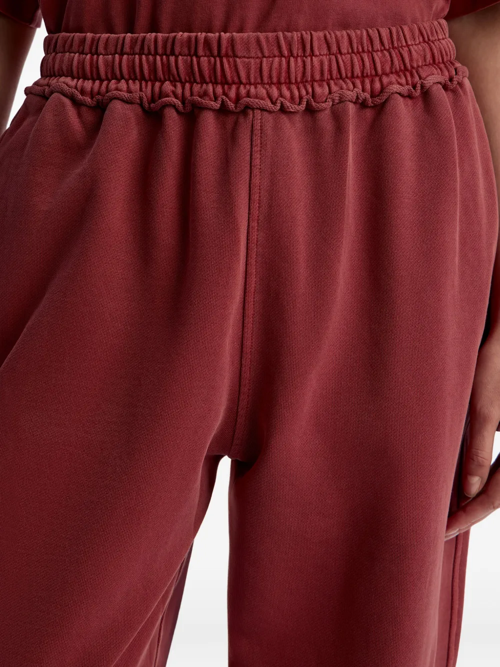 12 Storeez Elastic-waistband Trousers In Red