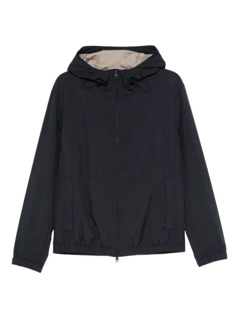 Lardini drawstring hooded jacket