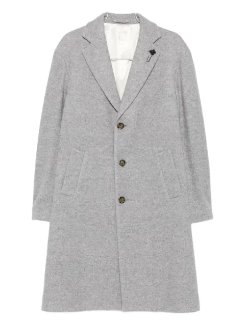 Lardini Einreihiger Mantel mit Logo-Pin