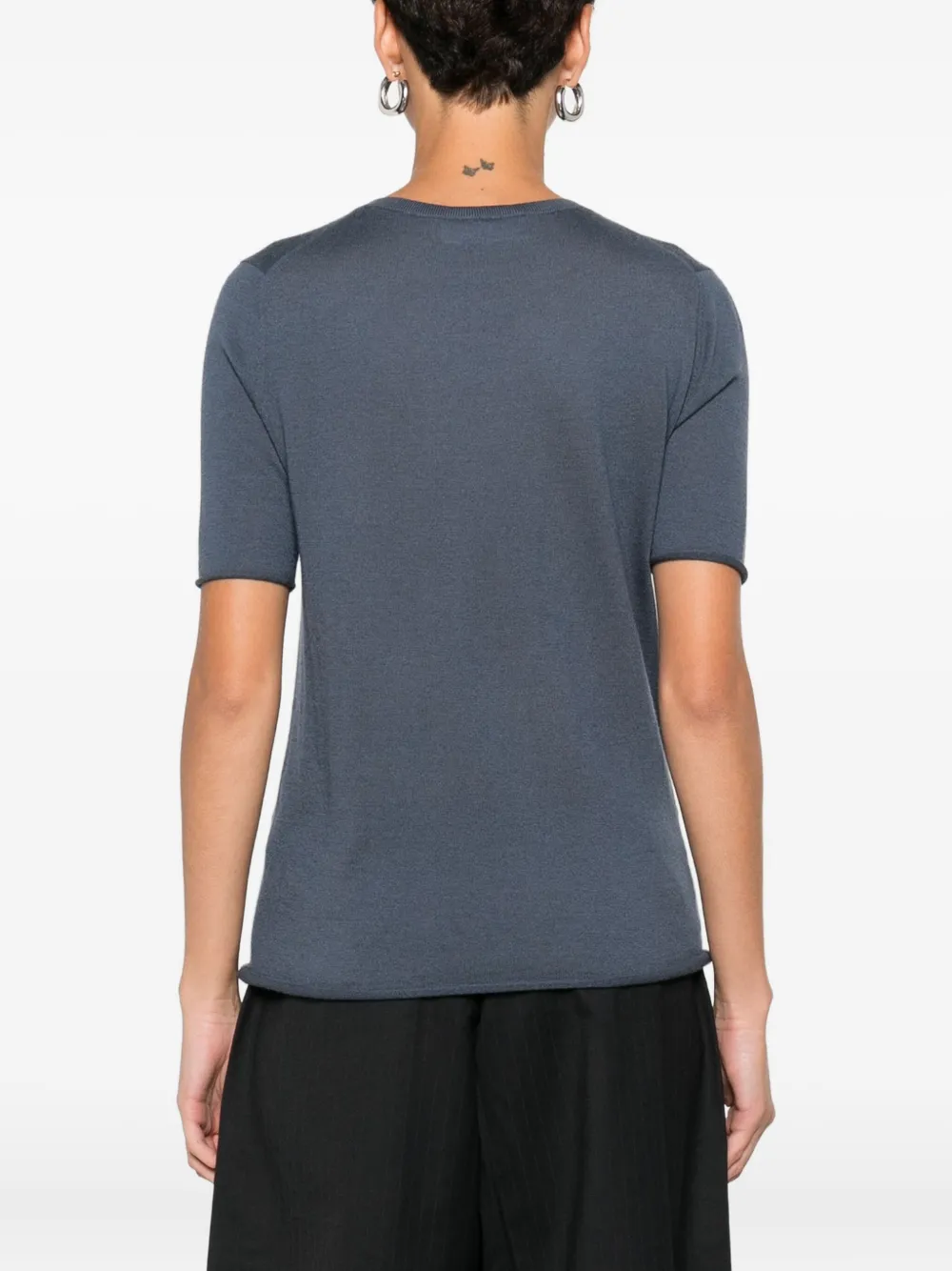 Lisa Yang Cashmere Crew-neck T-shirt In Blue