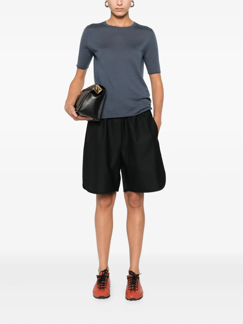 Lisa Yang cashmere crew-neck t-shirt | Knitted Tops | Image 2