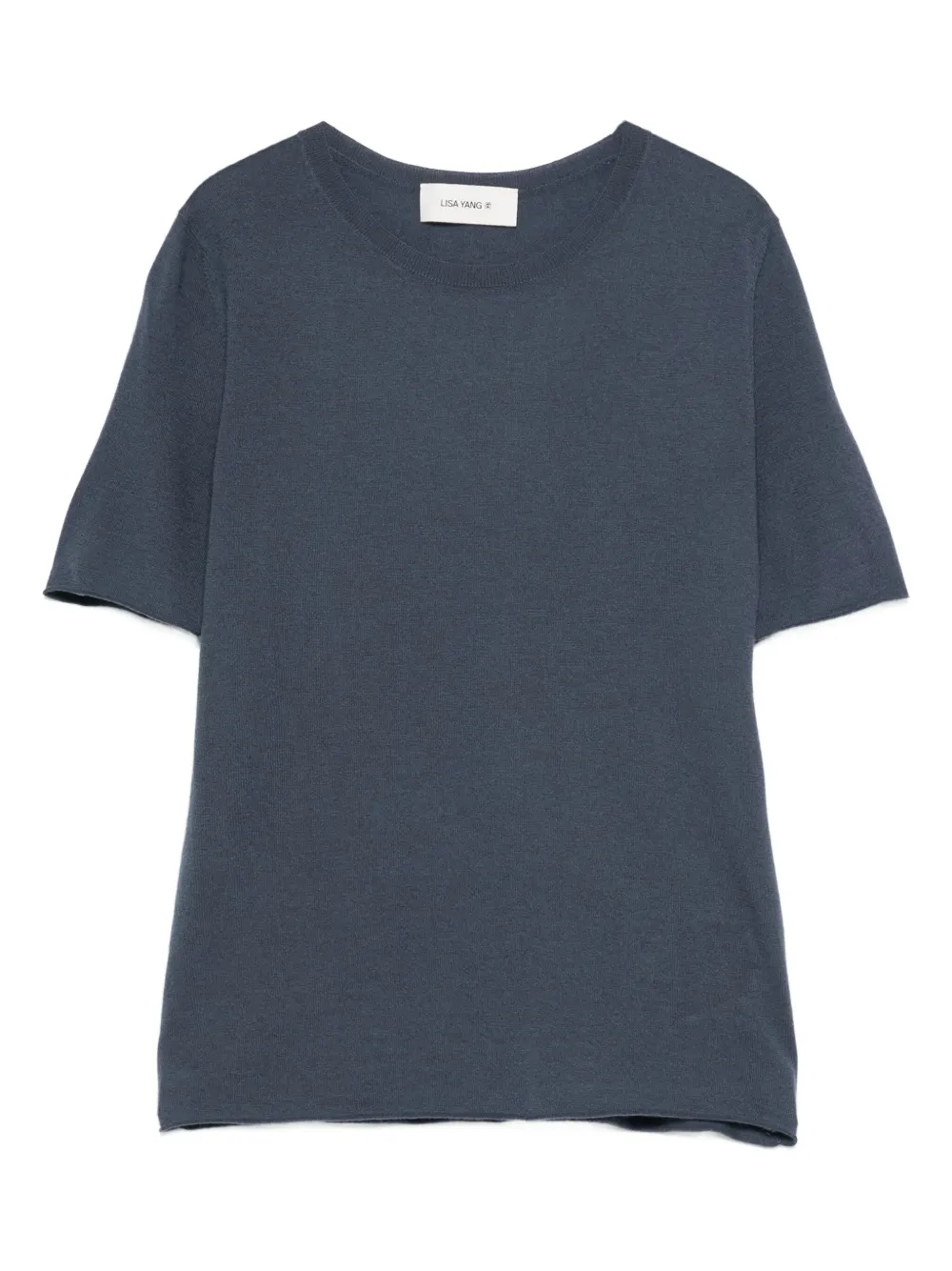 Lisa Yang cashmere crew-neck t-shirt | Blue | Image 1