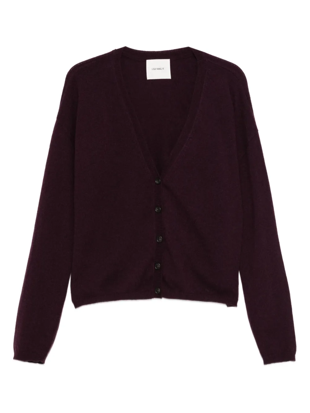 Lisa Yang V-neck cashmere cardigan | Purple | Image 1