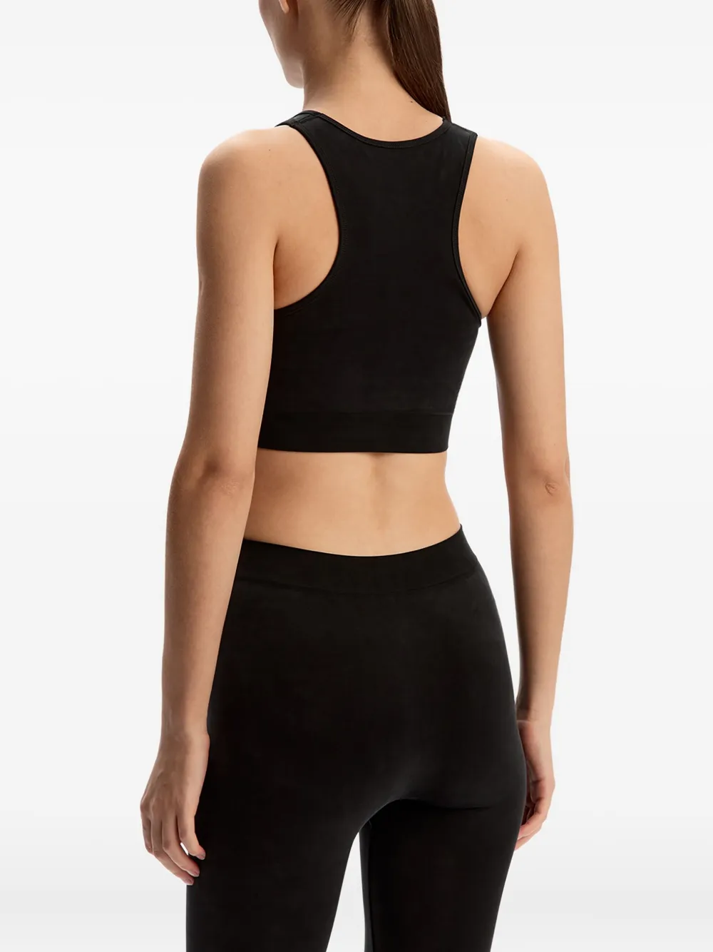 12 Storeez Crew-neck Performance Top In Black