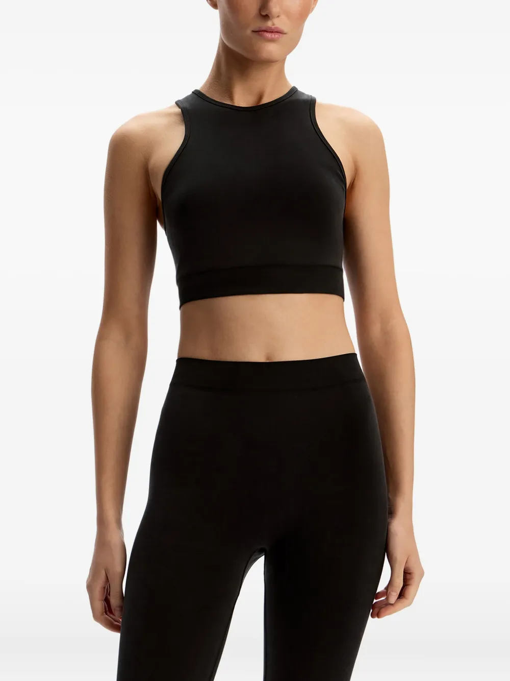 12 Storeez Crew-neck Performance Top In Black