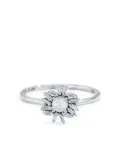 Suzanne Kalan 18K white gold diamond flower ring - Silver