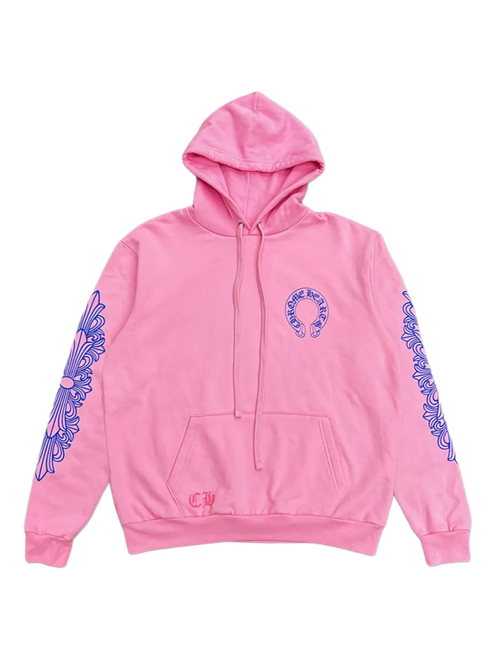 Chrome Hearts logo-print hoodie | Pink | Image 1