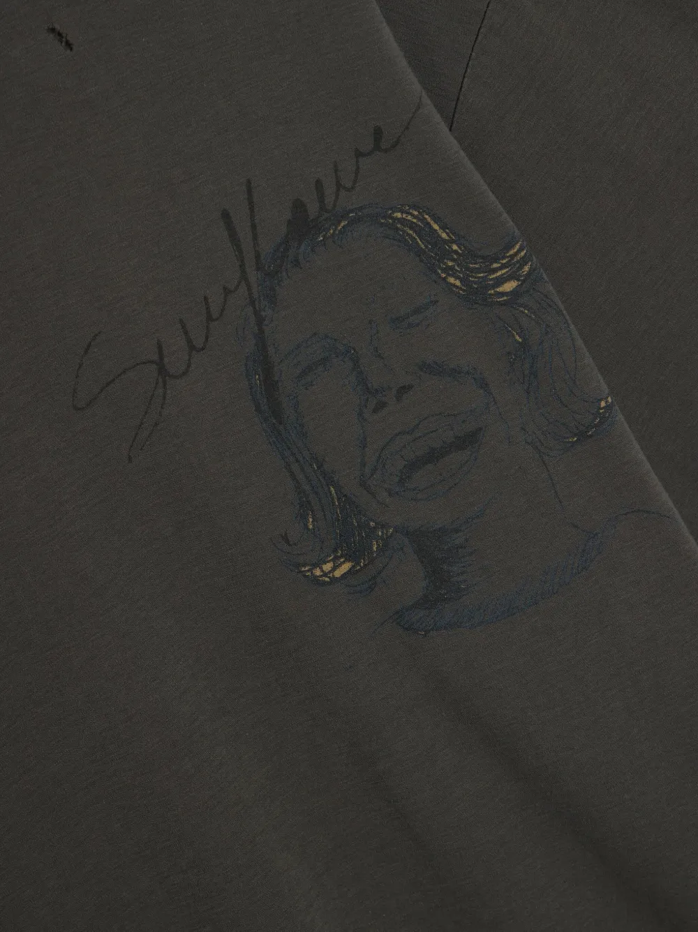 Song For The Mute T-shirt met grafische print Grijs