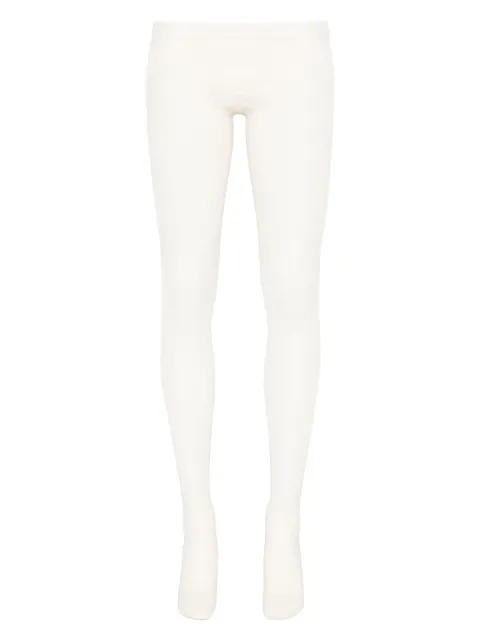 Alexander McQueen pantimedias con encaje floral