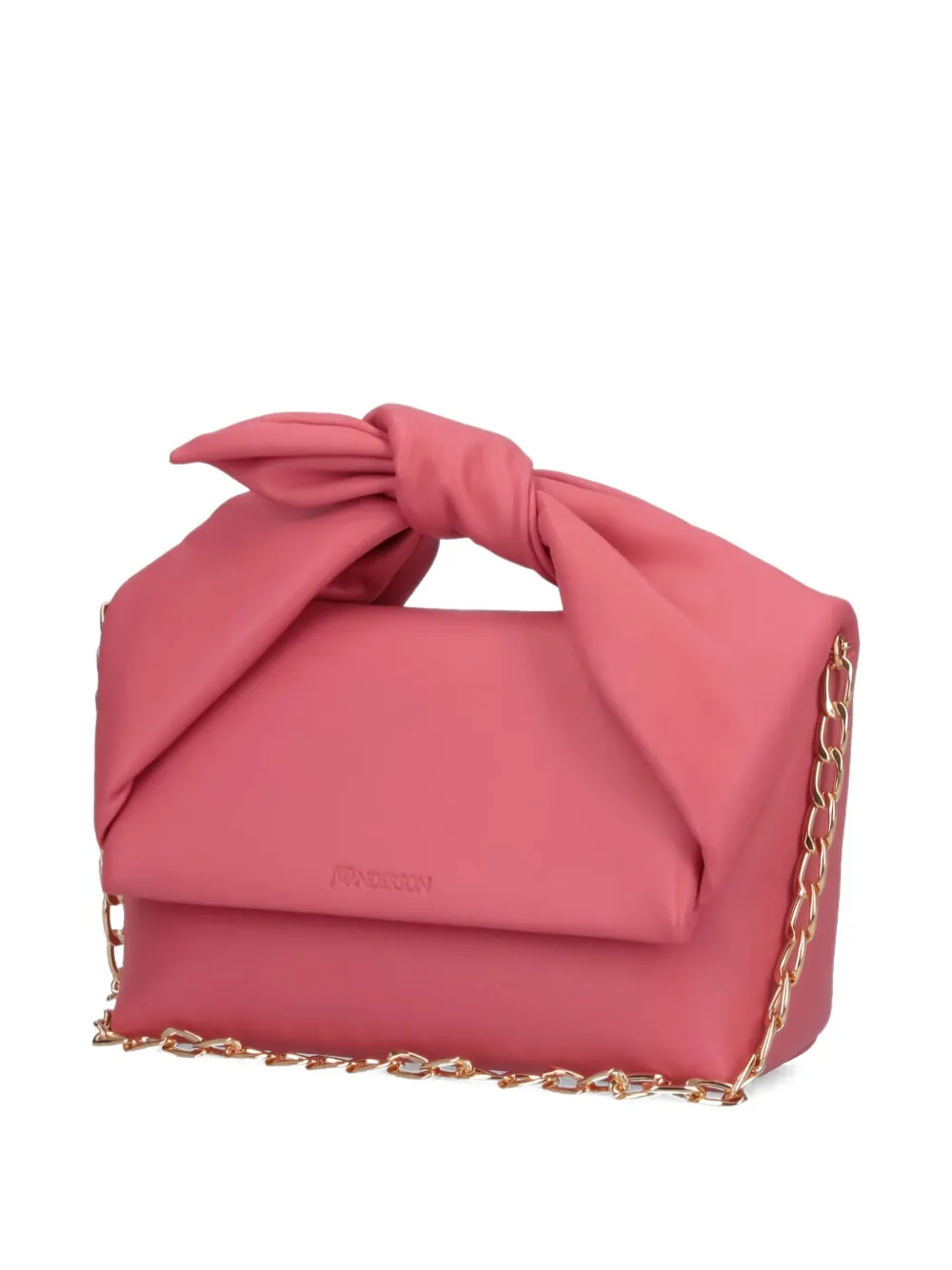 Jw Anderson Twister Bow-detail Shoulder Bag In Pink