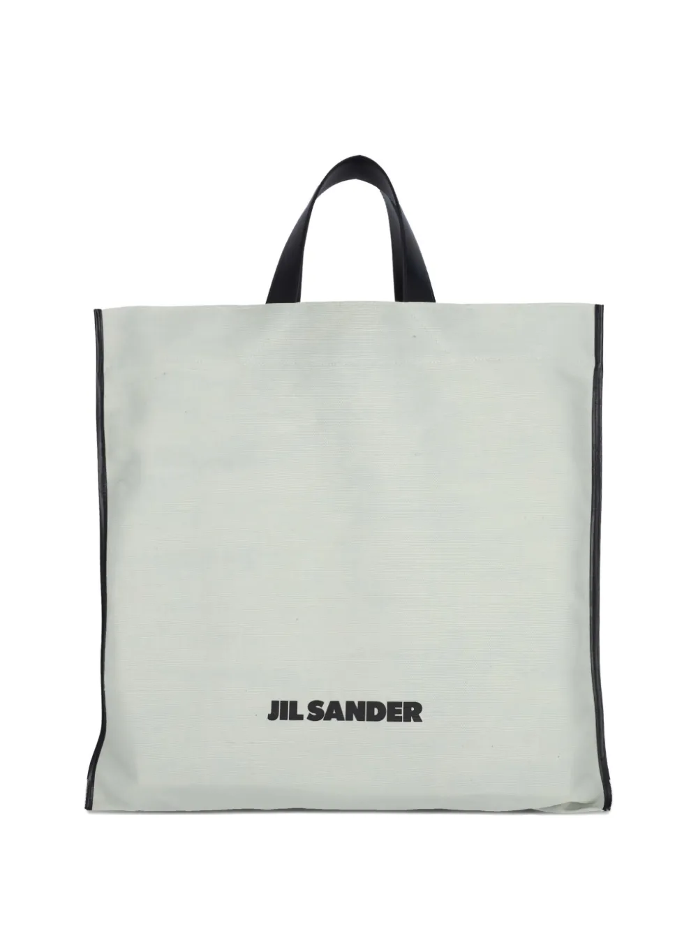 Jil Sander شنطة عملية كبيرة بأطراف جلد | أخضر | Image 1