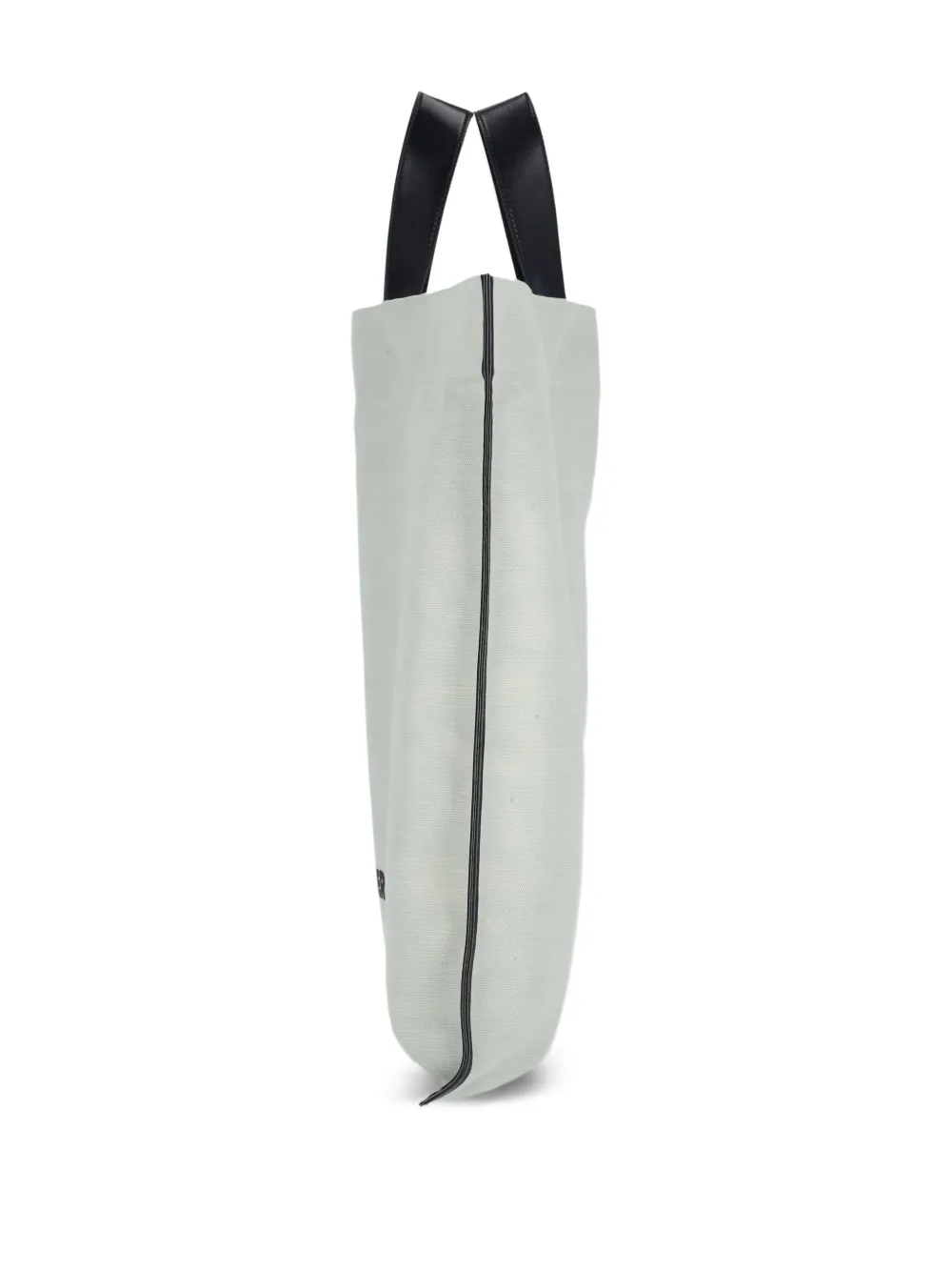 Jil Sander Grote shopper met leren afwerking Groen