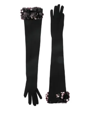 Dolce & Gabbana シルク手袋 | ブラック | FARFETCH JP