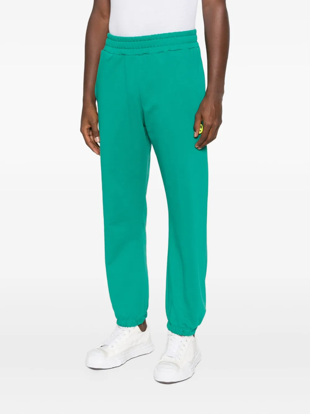 Barrow Smiley Face Sweatpants In Green