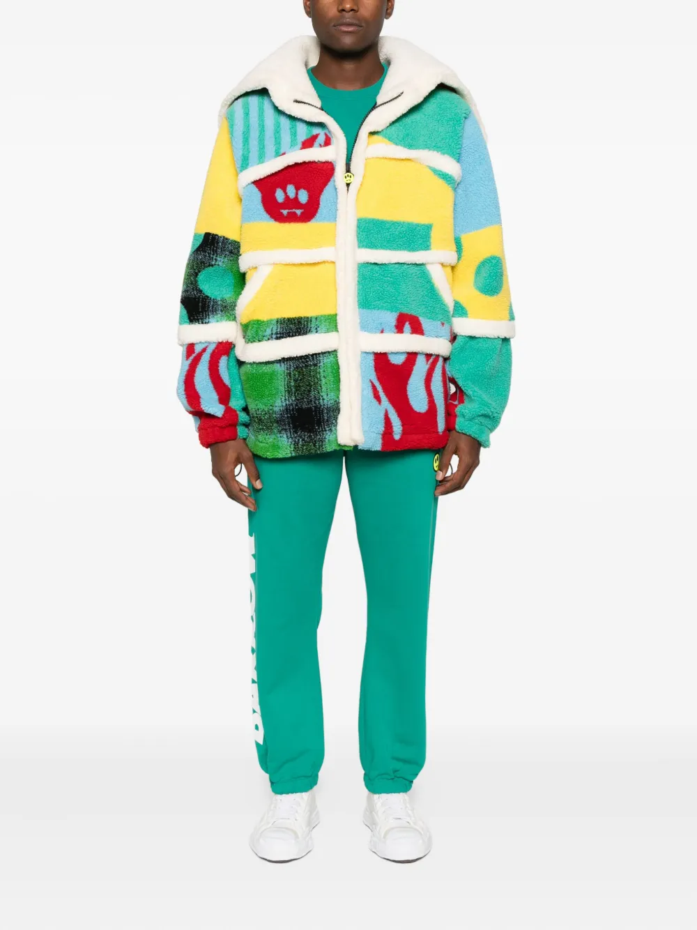 Barrow Graphic-print Hoodie In Green