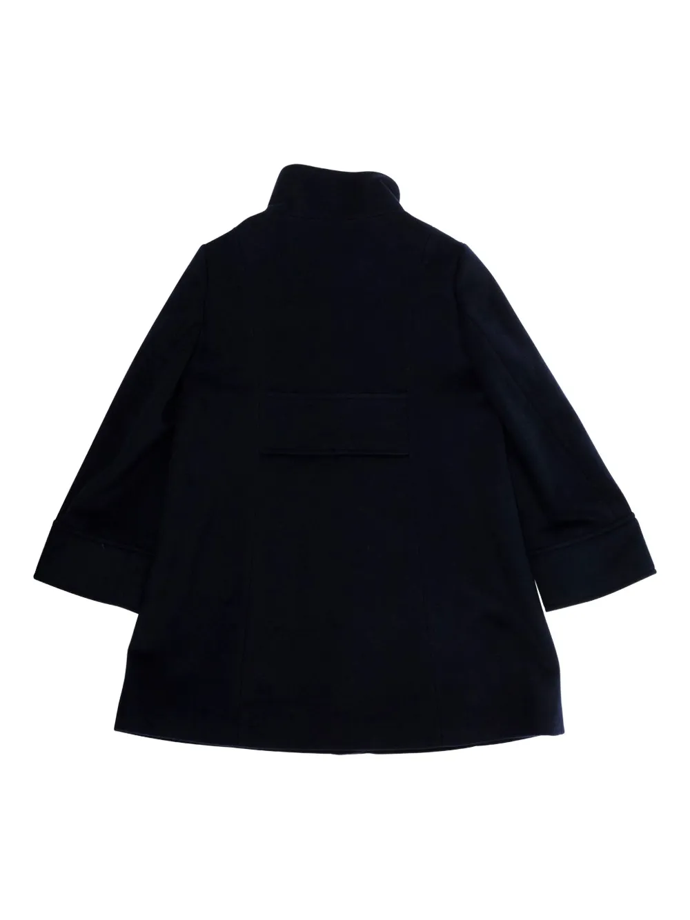 Max & Co High-neck Button Coat In Blue