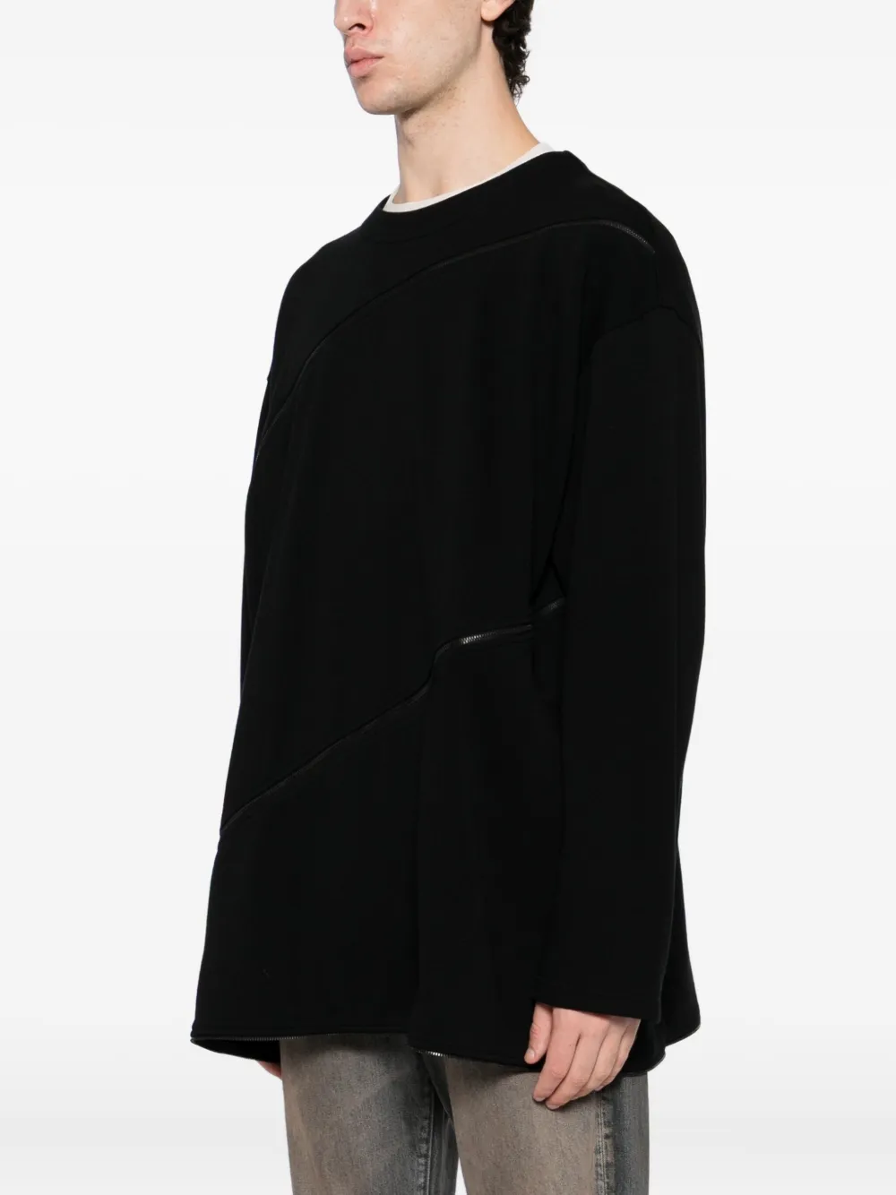 Qasimi Spiral Sweatshirt In Black