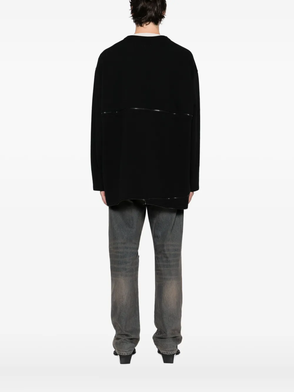 Qasimi Spiral Sweatshirt In Black