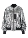 Junya Watanabe metallic zip-front bomber jacket - Silver