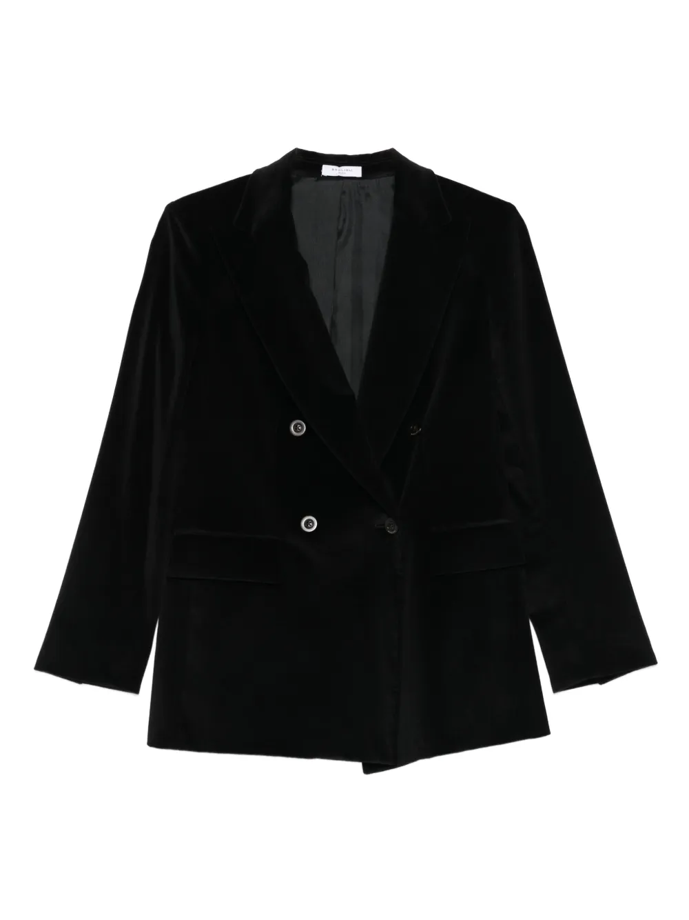 Boglioli velvet double-breasted jacket | Black | Image 1