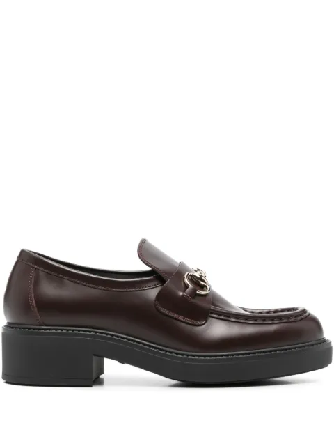 Gucci 45mm horsebit-detail leather loafers