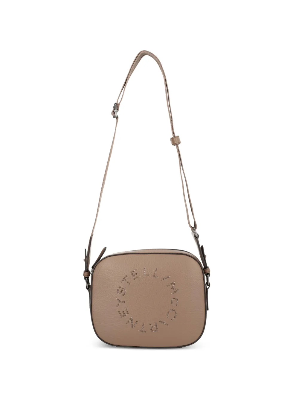 Stella McCartney logo-lettering crossbody bag - Toni neutri