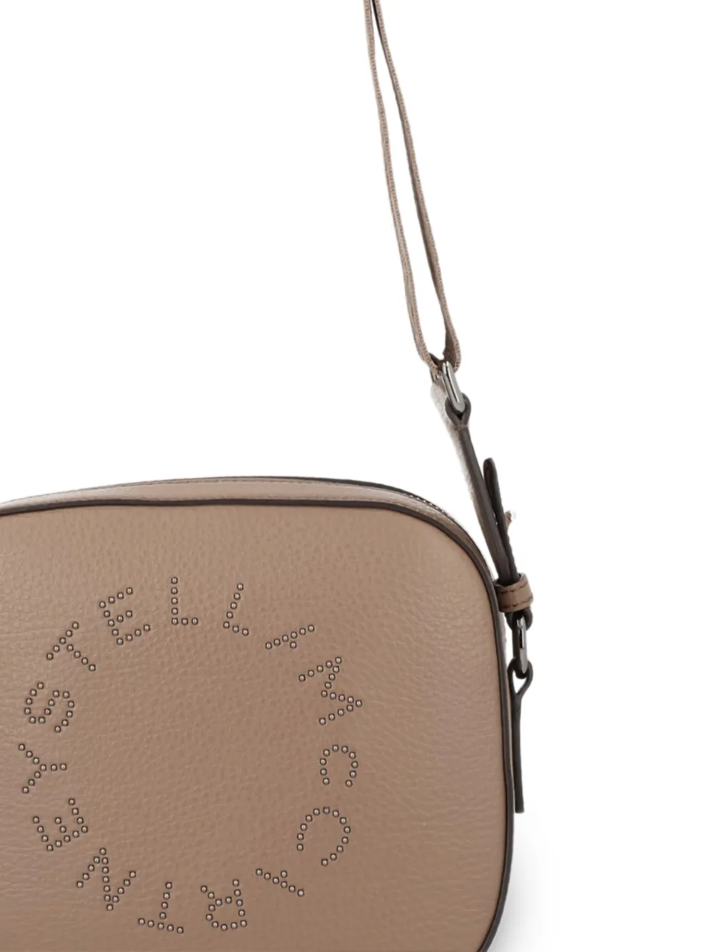  Stella Mccartney Logo-lettering Crossbody Bag - Neutrals 