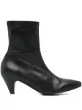 Del Carlo leather pointed-toe boots - Black