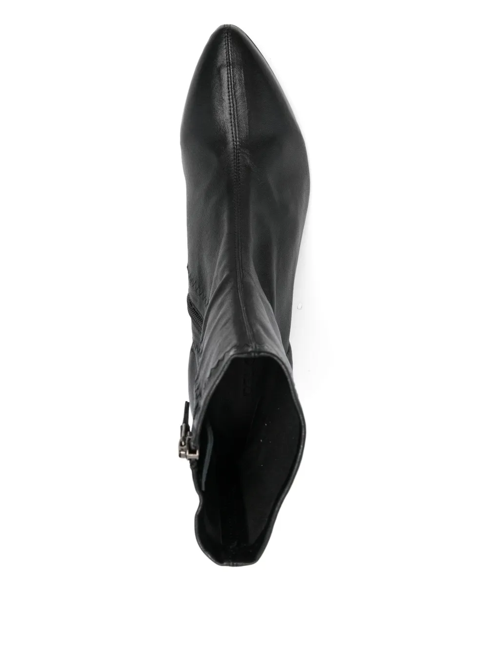 Del Carlo leather pointed-toe boots Black