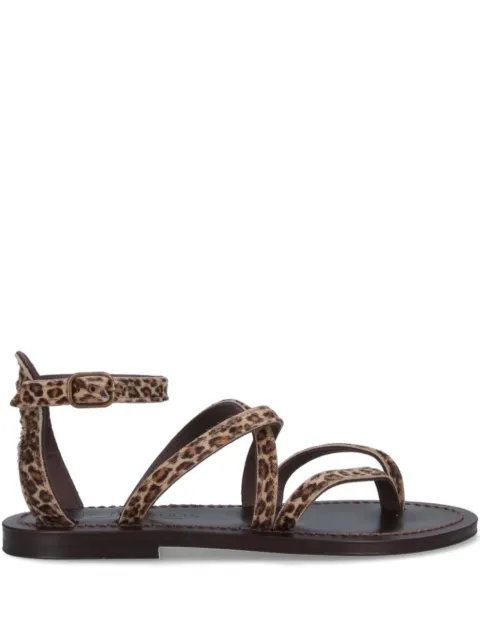 K. Jacques leopard-print ankle-strap sandals