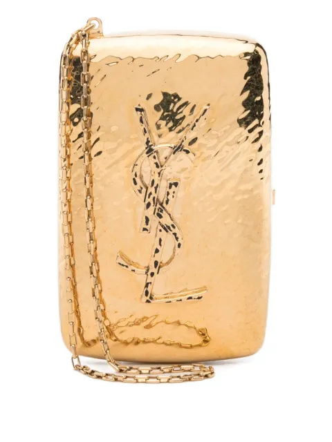 Saint Laurent cigarrera con logo forjado