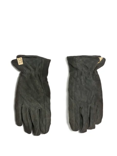 visvim stitched-detail leather gloves