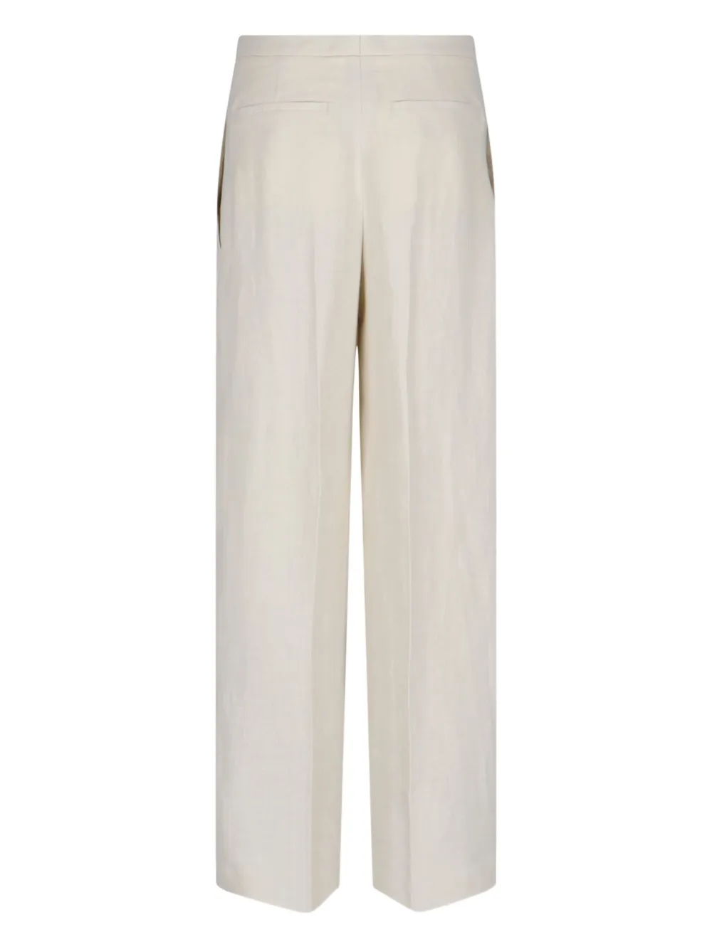 Lardini pleated linen trousers - Beige