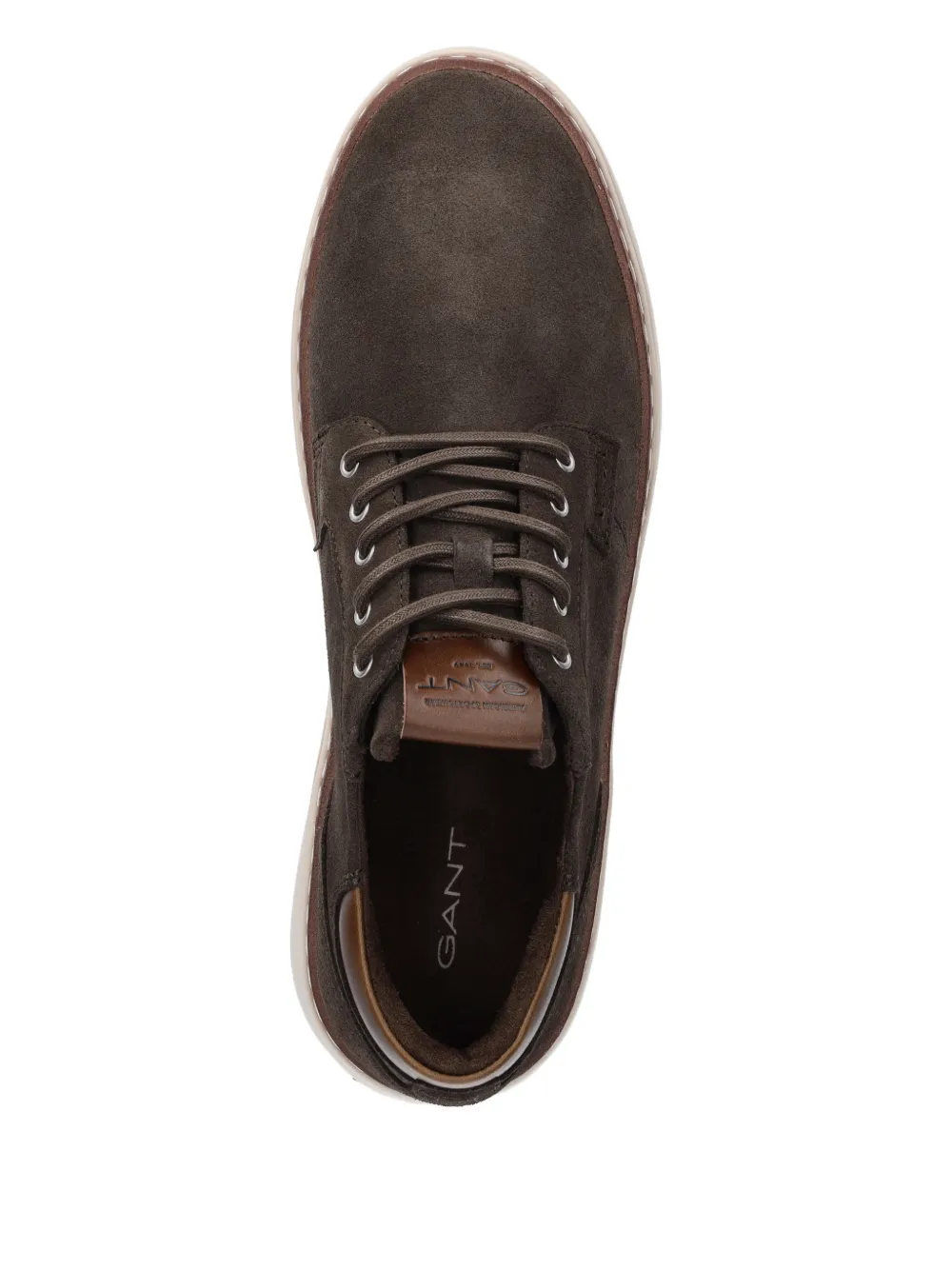 Gant Sneakers met suède vlak Bruin