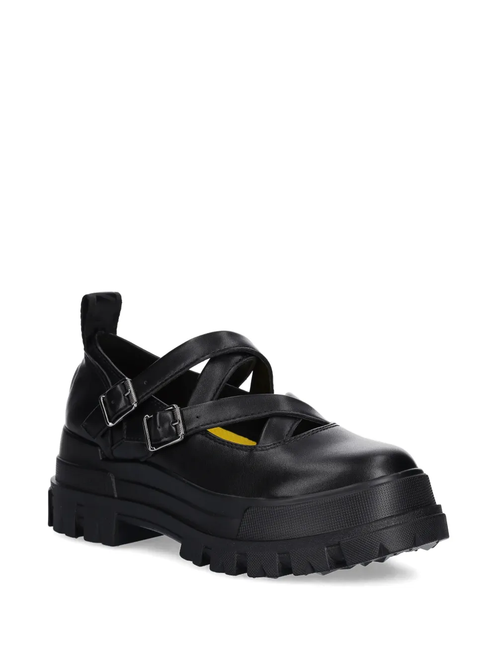 Buffalo Aspha ballerina's met gesp Zwart