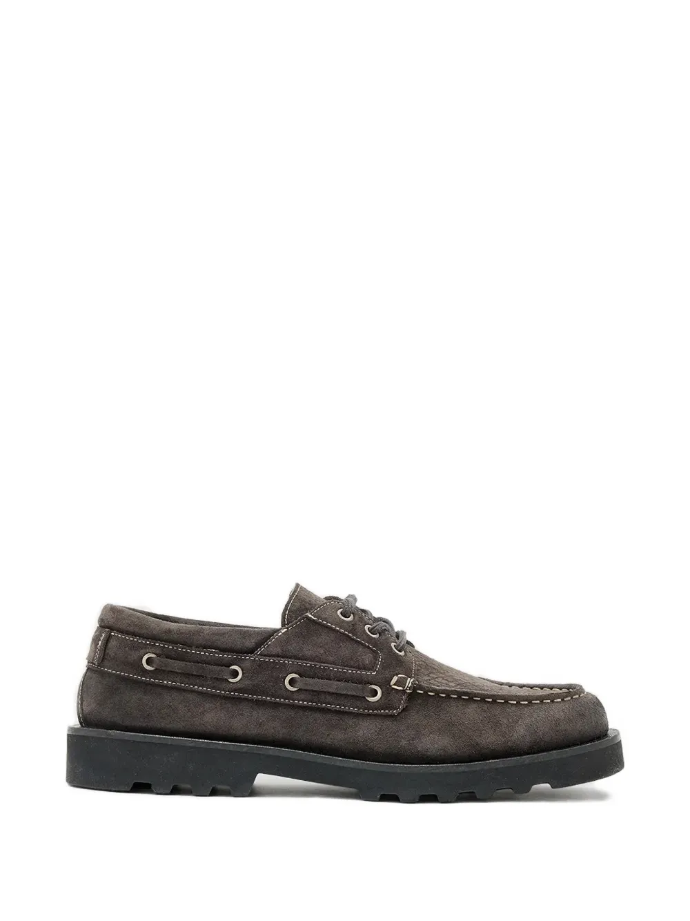 AllSaints Skiff textured boat shoes - Grau