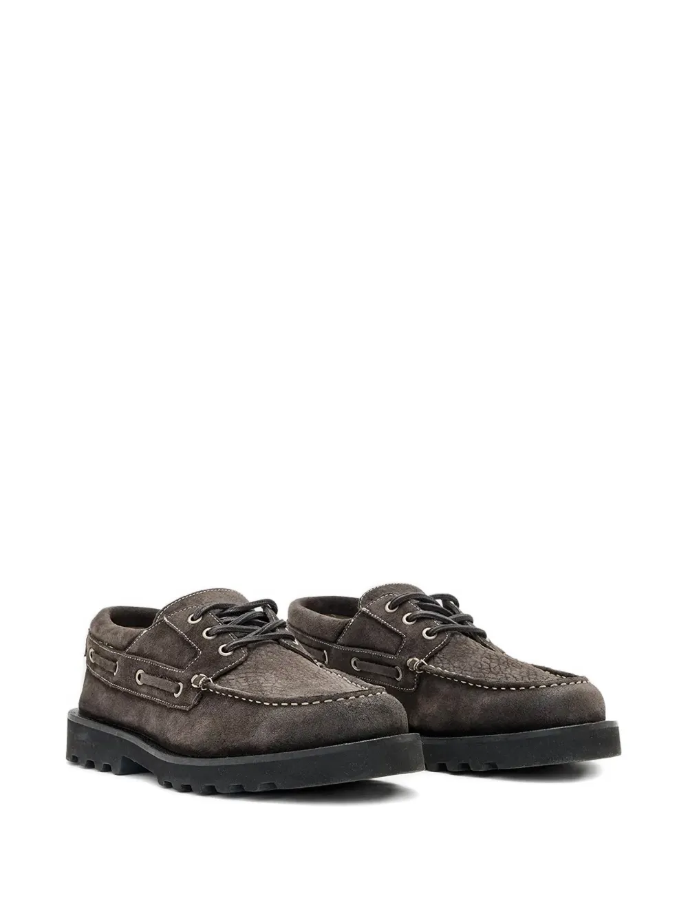 AllSaints Skiff bootschoenen met textuur Grijs