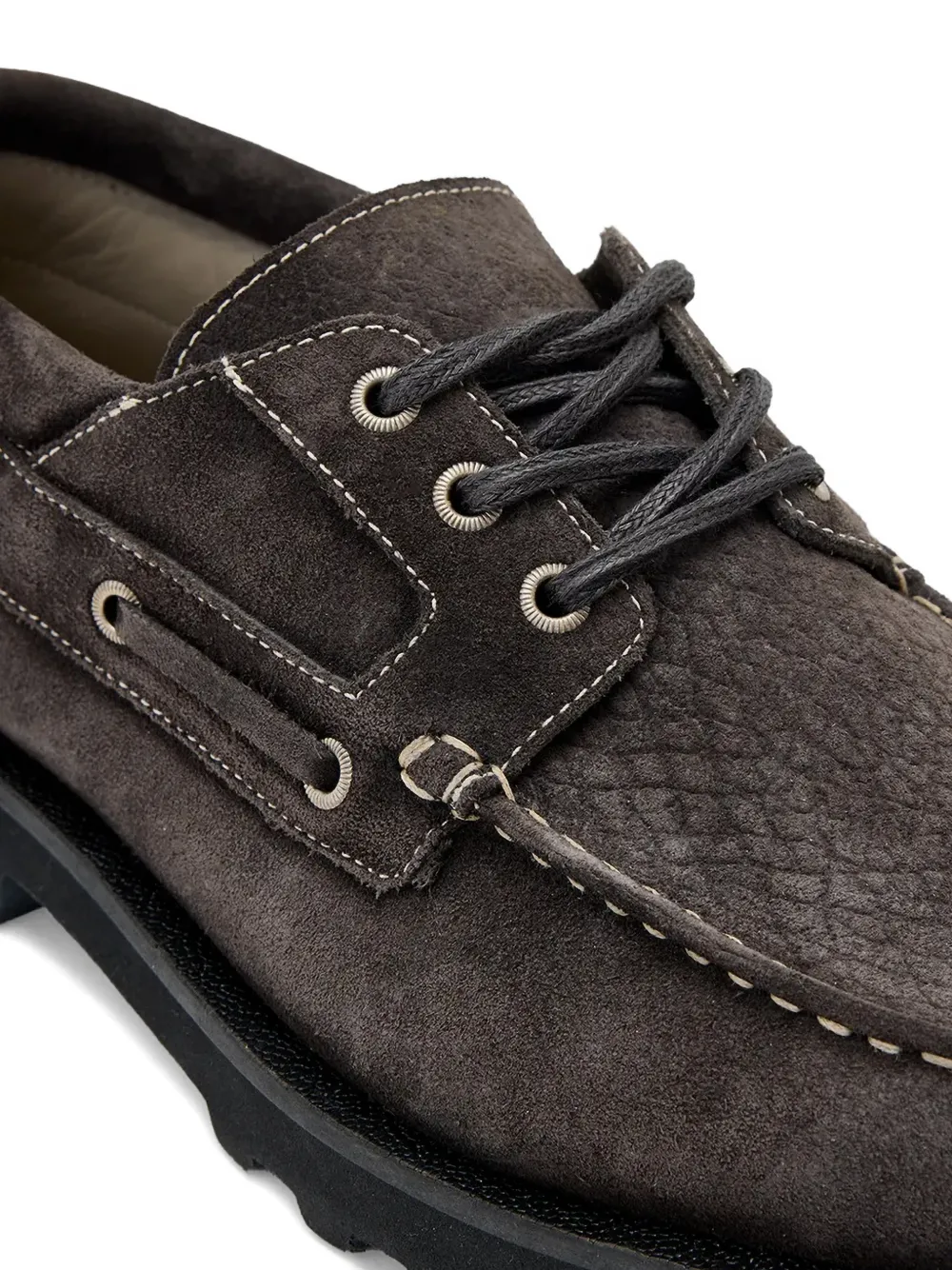 AllSaints Skiff bootschoenen met textuur Grijs