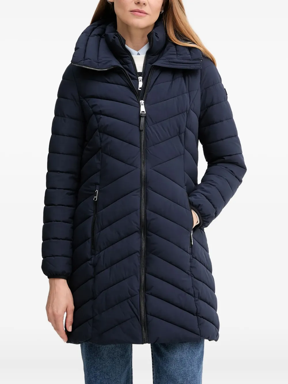 DKNY chevron padded coat | Blue | Image 1