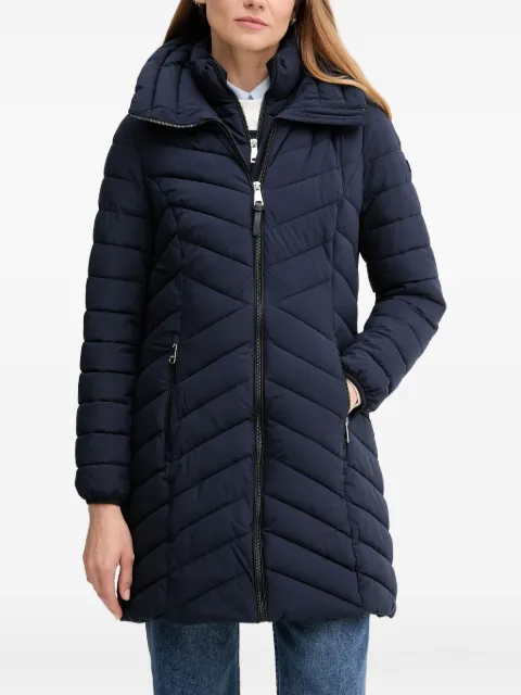 DKNY chevron padded coat