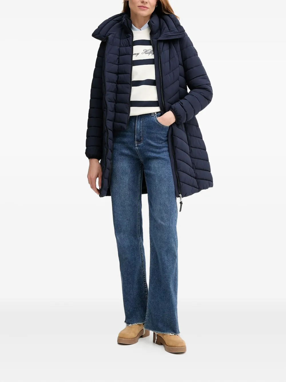 DKNY chevron padded coat | Single Breasted Coats | Image 2