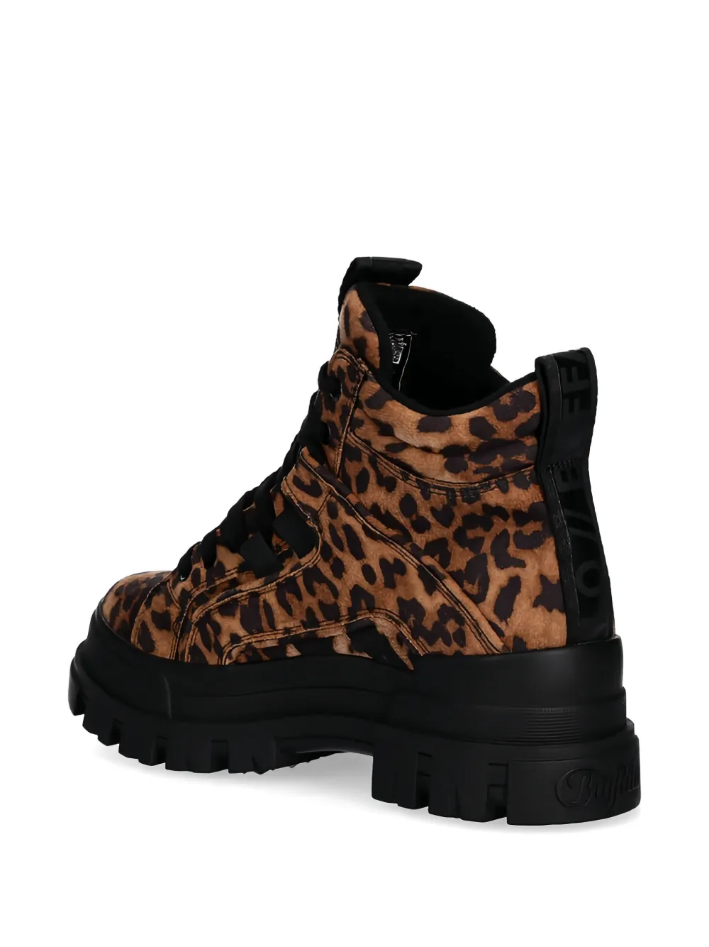 Buffalo Aspha NC Mid laarzen met luipaardprint Bruin